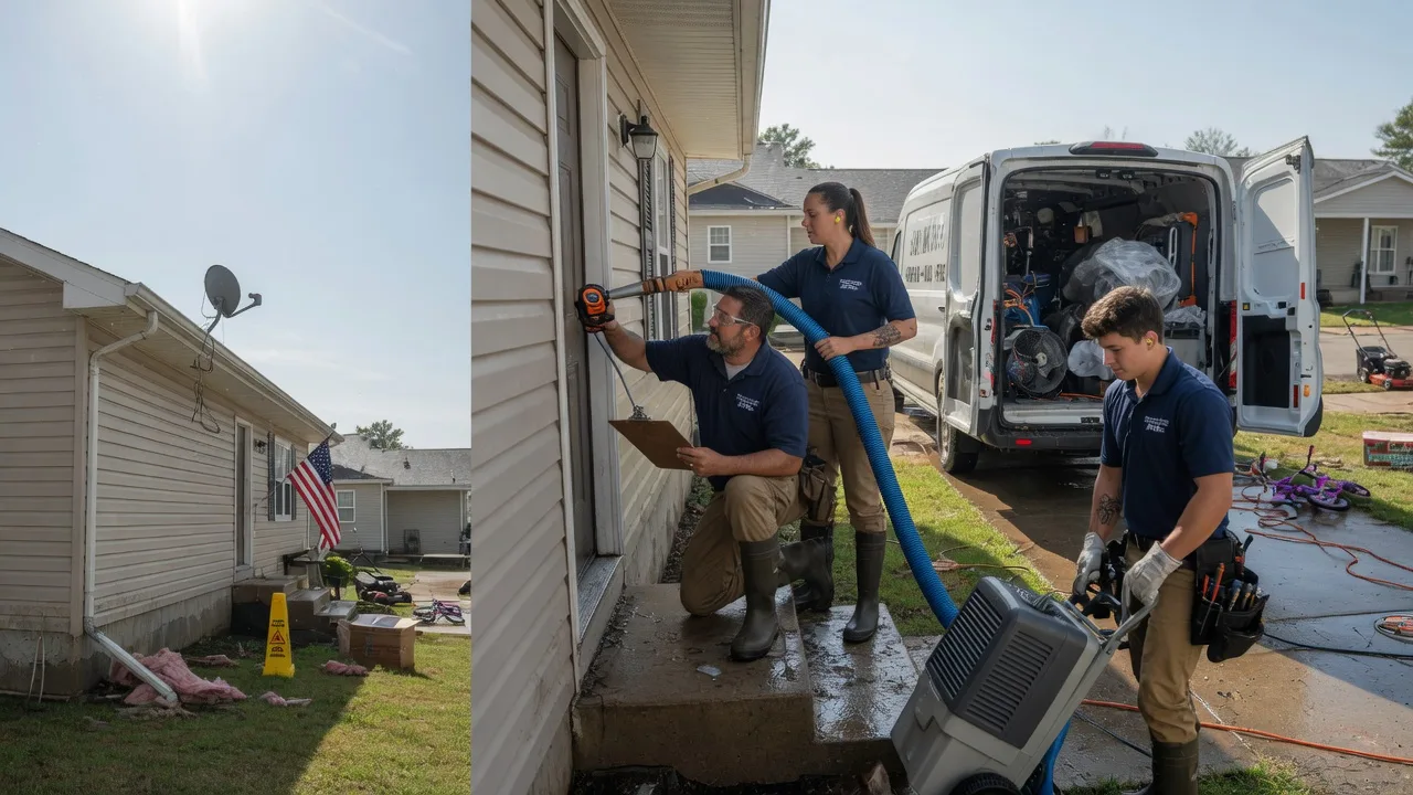 Ceiling Water Damage Restoration in Saratoga, IN near me